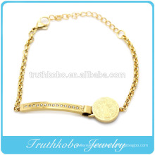 Catholic Stainless Steel San Benito cross gold bracelet design